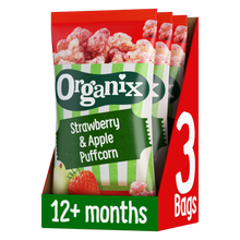 Load image into Gallery viewer, Organix Strawberry & Apple Puffcorn Case