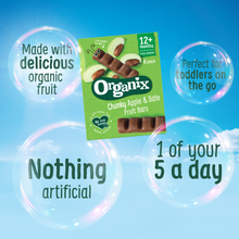 Load image into Gallery viewer, Organix Apple & Date Fruit Bars Toddler Snacks Multipack 6x17g 12 months+