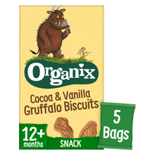Load image into Gallery viewer, Organix Gruffalo Biscuits Toddler Snacks Multipack 5x20g 12 months+