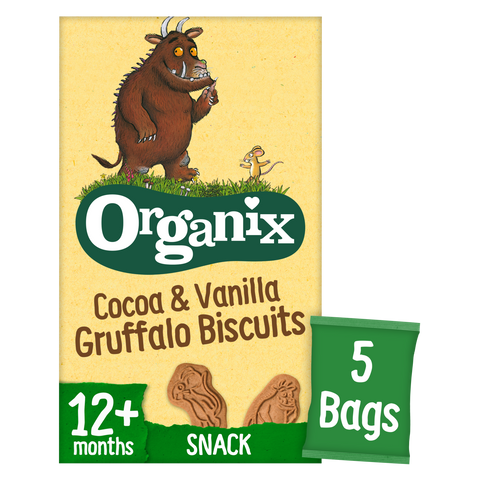 Organix Gruffalo Biscuits Toddler Snacks Multipack 5x20g 12 months+