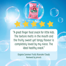 Load image into Gallery viewer, Organix Summer Fruits Rice Cake Clouds Organic Baby Snacks 40g 7 months+