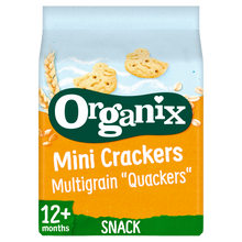 Load image into Gallery viewer, Organix Multigrain Quackers Toddler Snacks Multipack 80g 12 months+