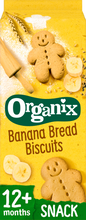 Load image into Gallery viewer, Organix Banana Bread Biscuits Toddler Snacks 135g 12 months+