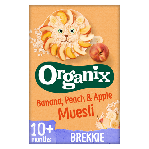 Organix Banana, Peach & Apple Baby Muesli 200g 10 months+