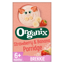 Load image into Gallery viewer, Organix Strawberry & Banana Porridge 120g 6 months+