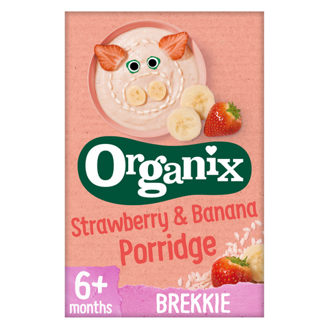 Organix Strawberry & Banana Porridge 120g 6 months+