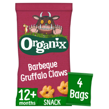 Load image into Gallery viewer, Organix BBQ Gruffalo Claws Toddler Snack Multipack 4x15g 12 months+