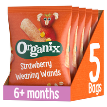 Load image into Gallery viewer, Organix Strawberry Weaning Wands Case