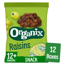 Load image into Gallery viewer, Organix Mini Organic Raisin Snack Boxes Toddler Snacks Multipack 12x14g 12 months+