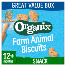 Load image into Gallery viewer, Organix Farm Animal Biscuits Toddler Snacks 100g 12 months+