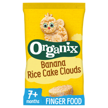 Load image into Gallery viewer, Organix Banana Rice Cake Clouds Organic Baby Snacks 40g 7 months+
