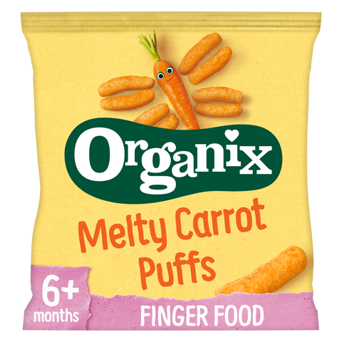 Organix Melty Organic Carrot Baby Puffs 20g 6 months+