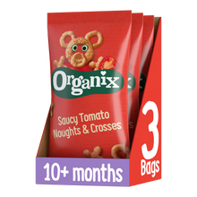 Load image into Gallery viewer, Saucy Tomato Noughts & Crosses Corn Puffs Multipack Case