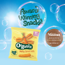 Load image into Gallery viewer, Organix Melty Organic Carrot Baby Puffs Multipack 4x18g 6 months+