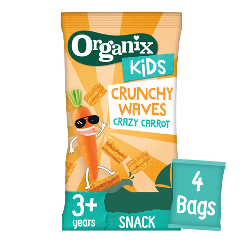 Organix KIDS Crazy Carrot Crunchy Waves (4x14g)