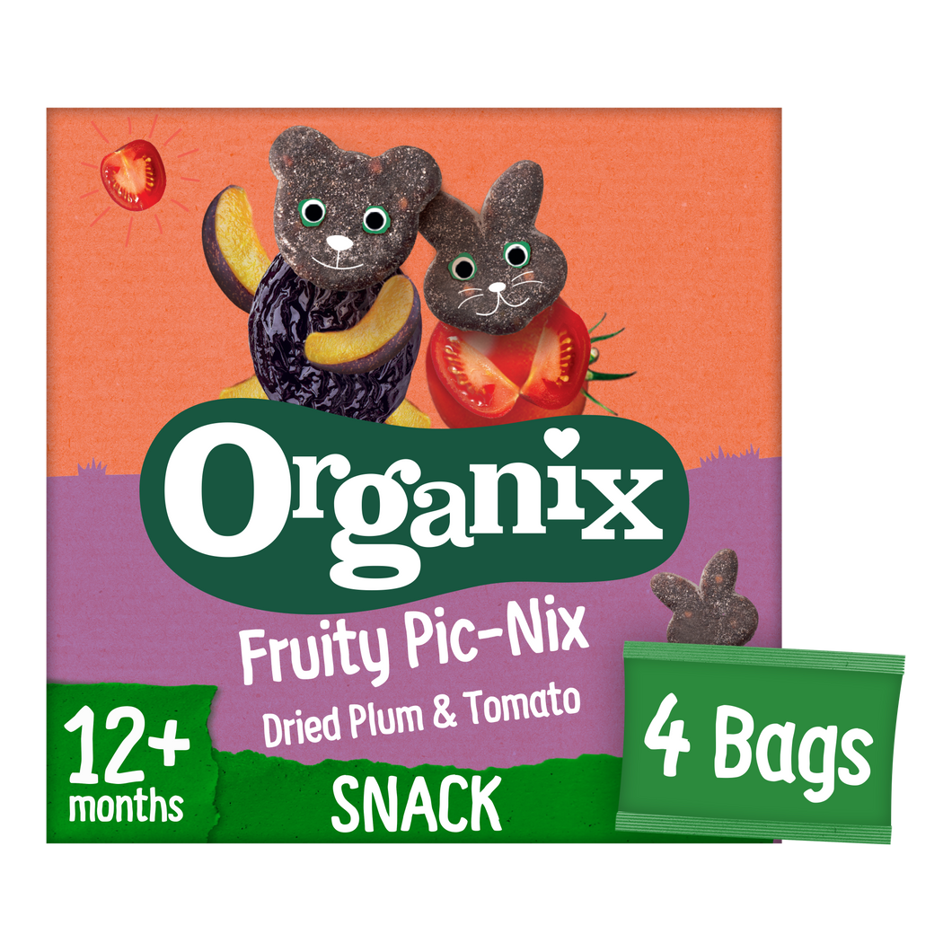 Organix Fruity Pic-Nix Dried Plum & Tomato 238g (4x17g)