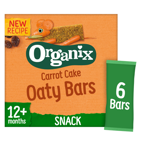 Organix Carrot Cake Organic Soft Oat Snack Bars Multipack