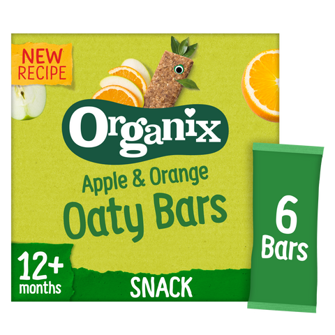 Organix Apple & Orange Organic Soft Oat Snack Bars Multipack
