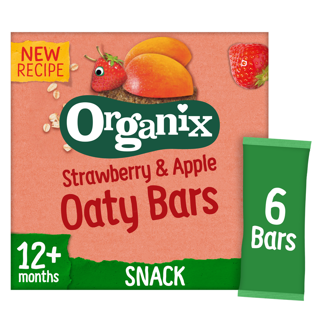 Organix Strawberry & Apple Organic Soft Oat Snack Bars Multipack