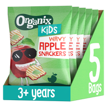 Load image into Gallery viewer, Organix KIDS Wavy Apple Snackers Case (5x15g)
