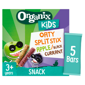 Organix KIDS Oaty Split Stix Apple Blackcurrant Bars (5x23g)