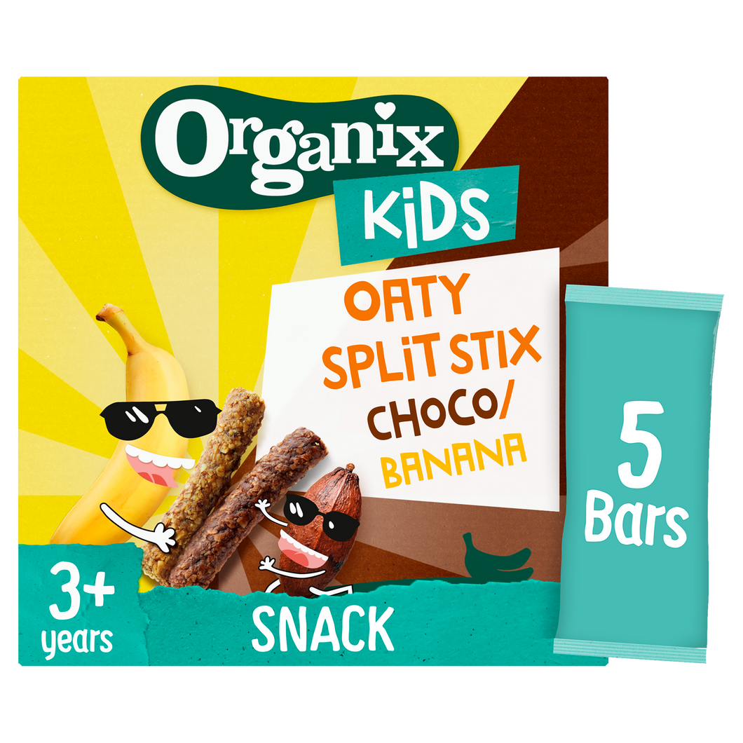 Organix KIDS Oaty Split Stix Choco Banana Bars (5x23g)