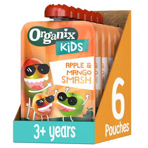 Organix KIDS Mango & Apple Smash Pouch Case 6x100g
