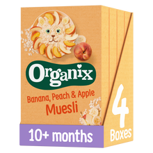 Load image into Gallery viewer, Banana, Peach &amp; Apple Baby Muesli Case (4x200g)
