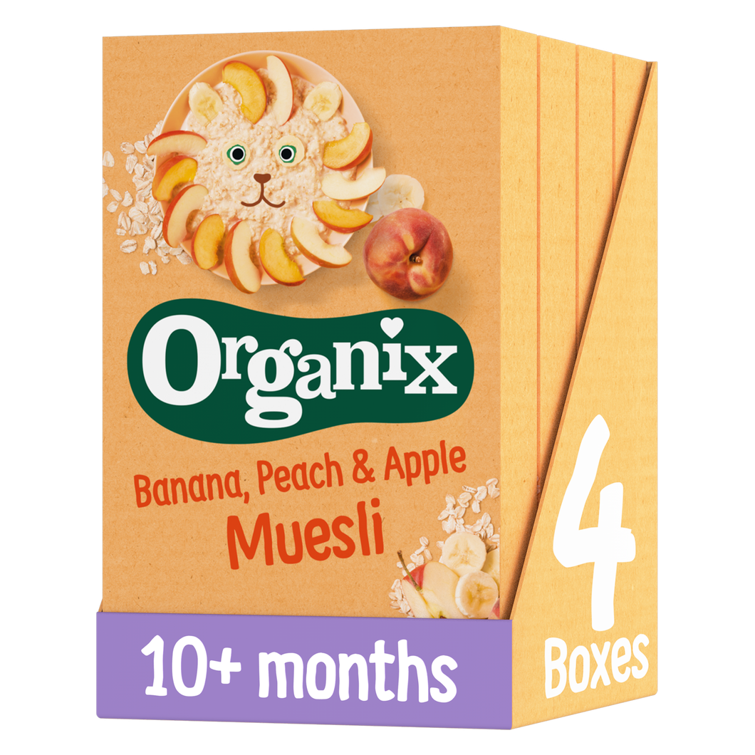 Banana, Peach & Apple Baby Muesli Case (4x200g)