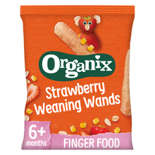 Load image into Gallery viewer, Organix Strawberry Weaning Wands 25g
