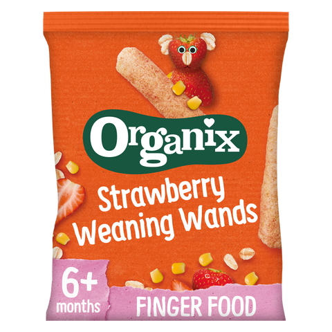 Organix Strawberry Weaning Wands 25g