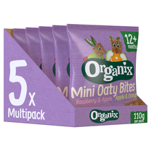 Load image into Gallery viewer, Organix Mini Organic Oat Toddler Snack Bar Bites 110g NEW 2023
