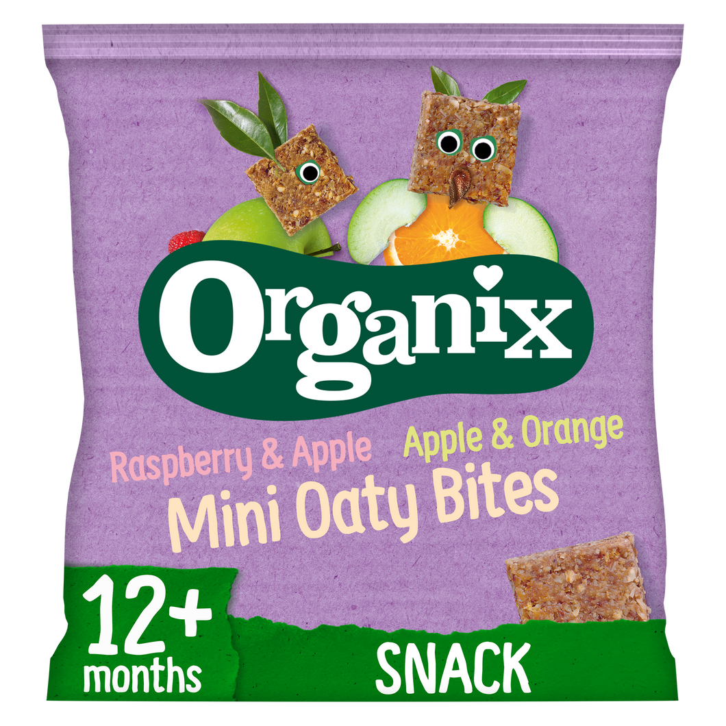 Organix Mini Organic Oat Toddler Snack Bar Bites 110g NEW 2023