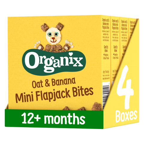 Mini Organic Oat & Banana Flapjack Toddler Snacks Multipack Case