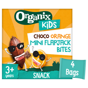 Organix KIDS Crazy Choco Orange Mini Flapjack Bites (4x23g)