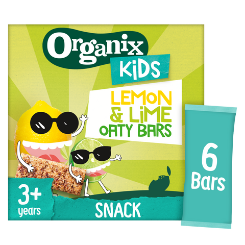 Organix KIDS Luscious Lemon & Lime Oaty Bars (6x23g) - Short Shelf Life
