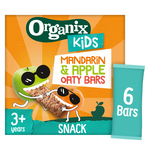 Organix KIDS Marvellous Mandarin & Apple Oaty Bars (6x23g)