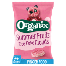 Load image into Gallery viewer, Organix Summer Fruits Rice Cake Clouds Organic Baby Snacks 40g 7 months+
