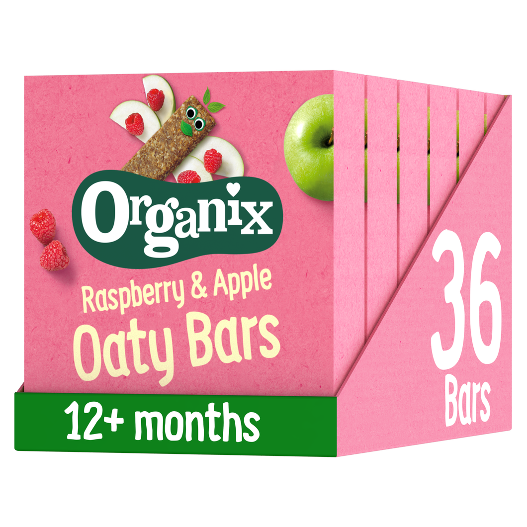 Raspberry & Apple Organic Soft Oat Snack Bars Multipack Case 6x(6x23g)