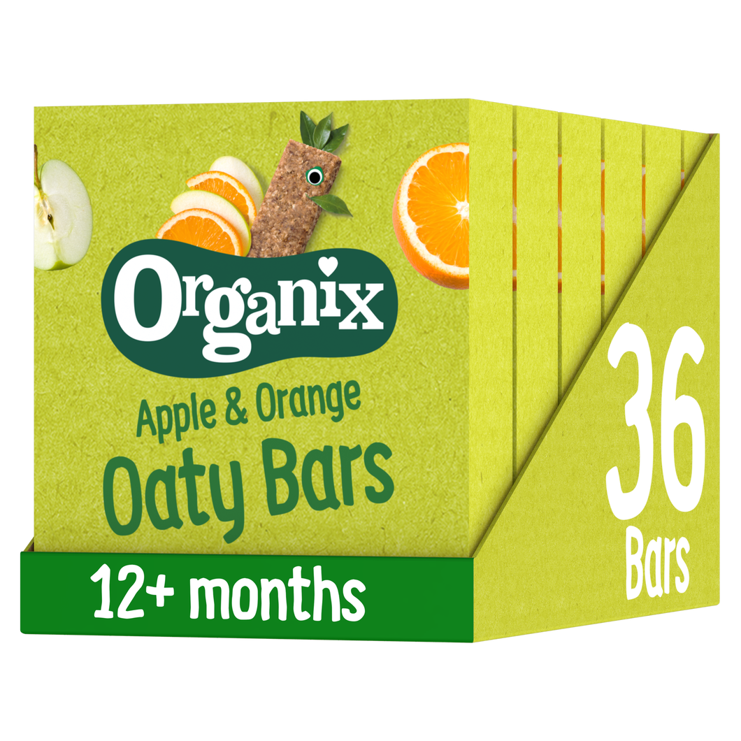 Apple & Orange Organic Soft Oat Snack Bars Multipack Case 6x(6x23g)