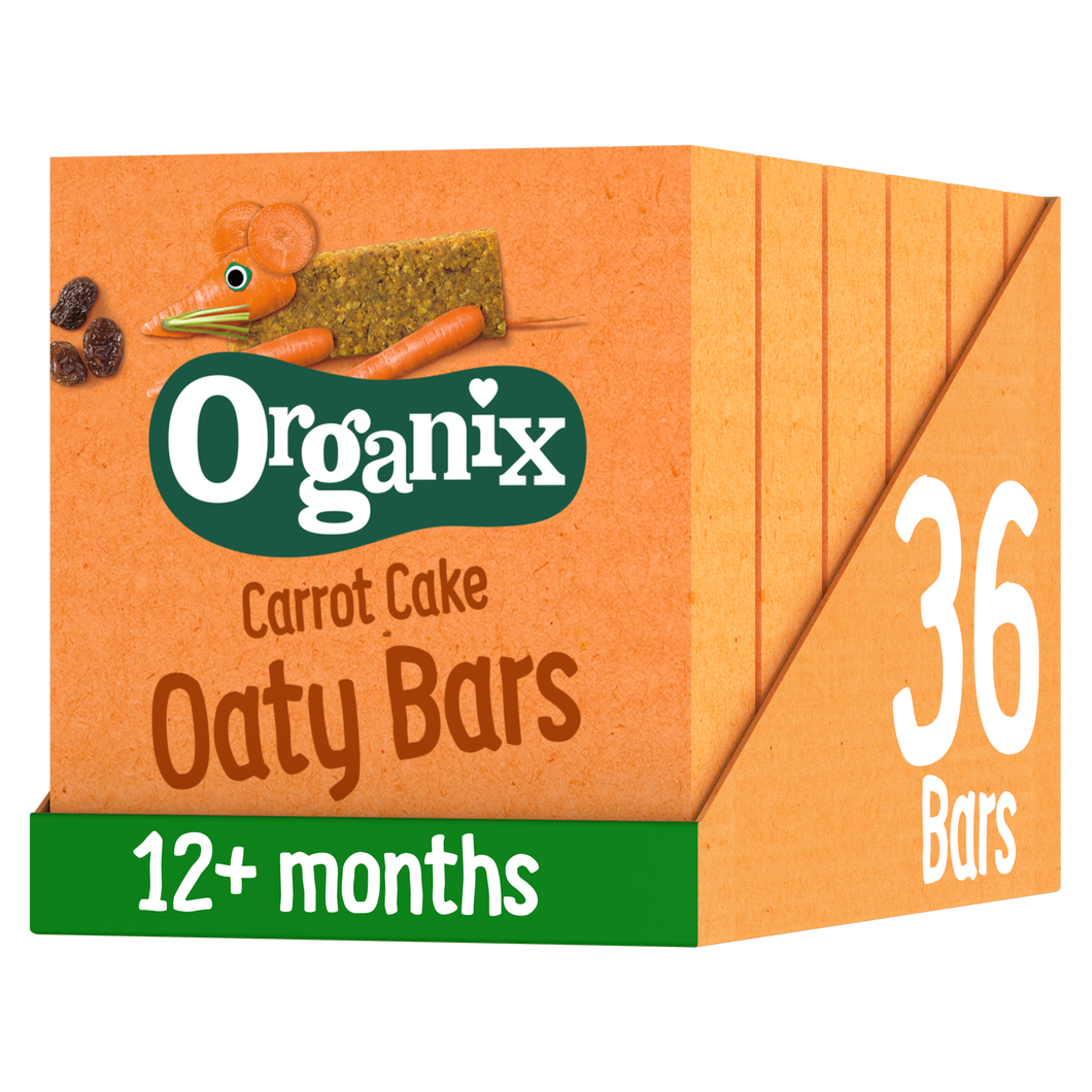 Carrot Cake Organic Soft Oat Snack Bars Multipack Case 6x(6x23g)