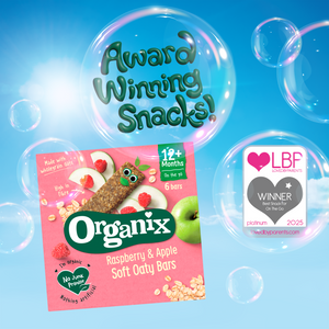 Organix Mini Oat & Raisin Flapjack Bites Toddler Snacks Multipack 4x20g 12 months+