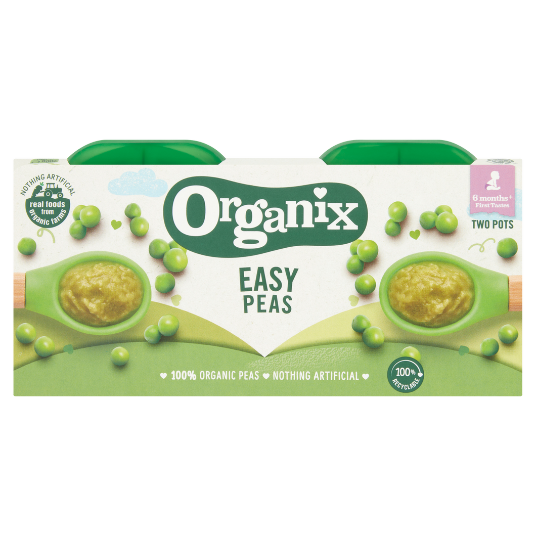 Organix Easy Peas (2x100g)