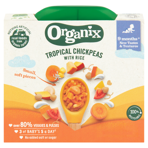 Organix Tropical Chickpeas with Rice (190g)