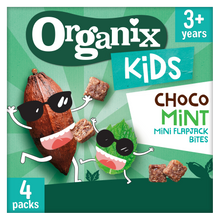 Load image into Gallery viewer, Organix KIDS Cool Choco Mint Mini Flapjack Bites Multipack Case
