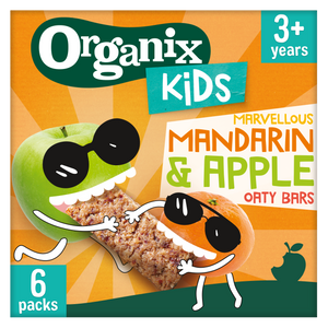 Organix KIDS Marvellous Mandarin & Apple Oaty Bars Multipack Case