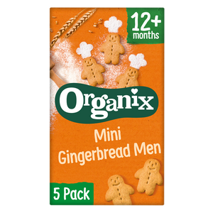Mini Gingerbread Men Biscuits Multipack Case of 4 x (5 packs of 25g)